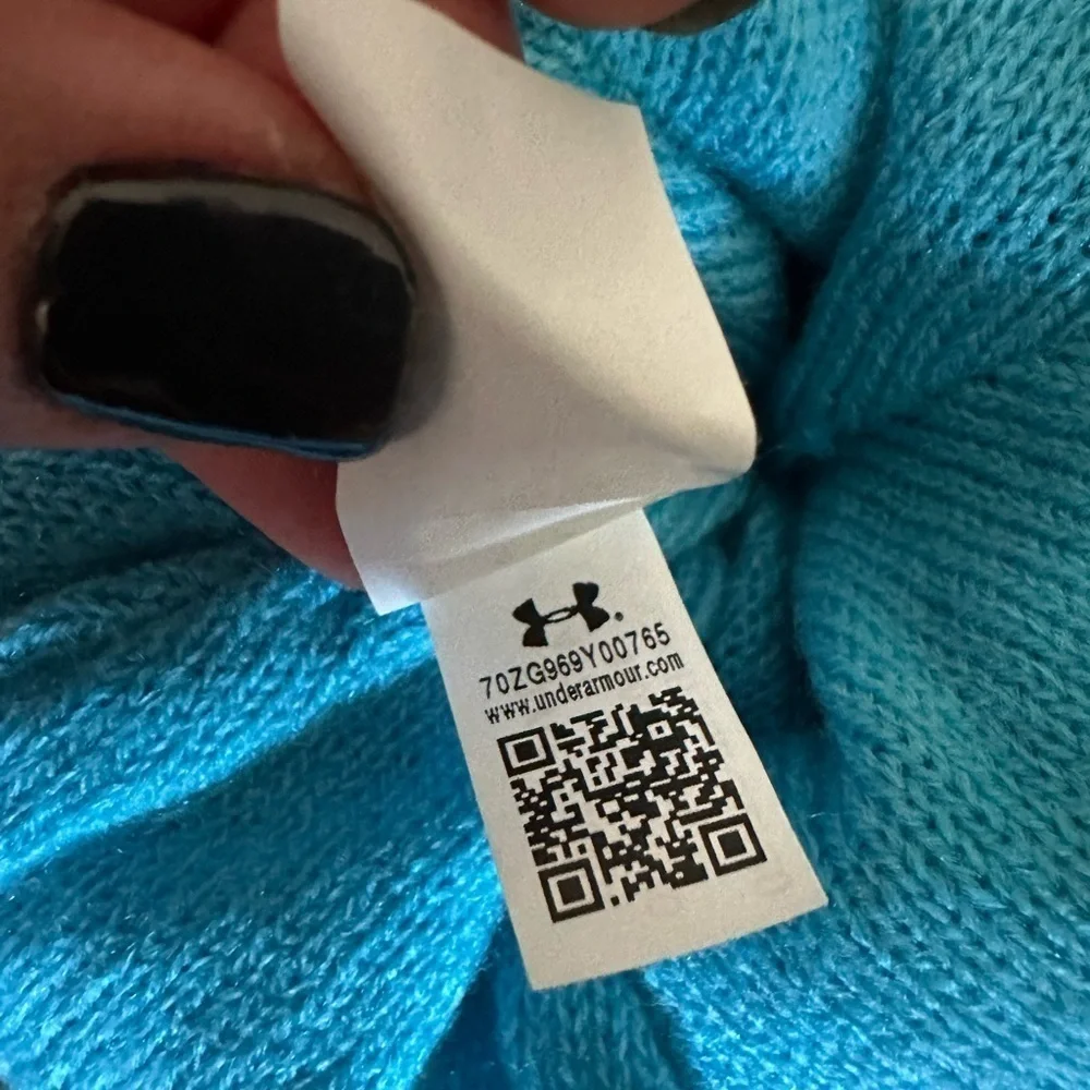 Under Armour Favorite Waffle Pom Beanie - Turquoise